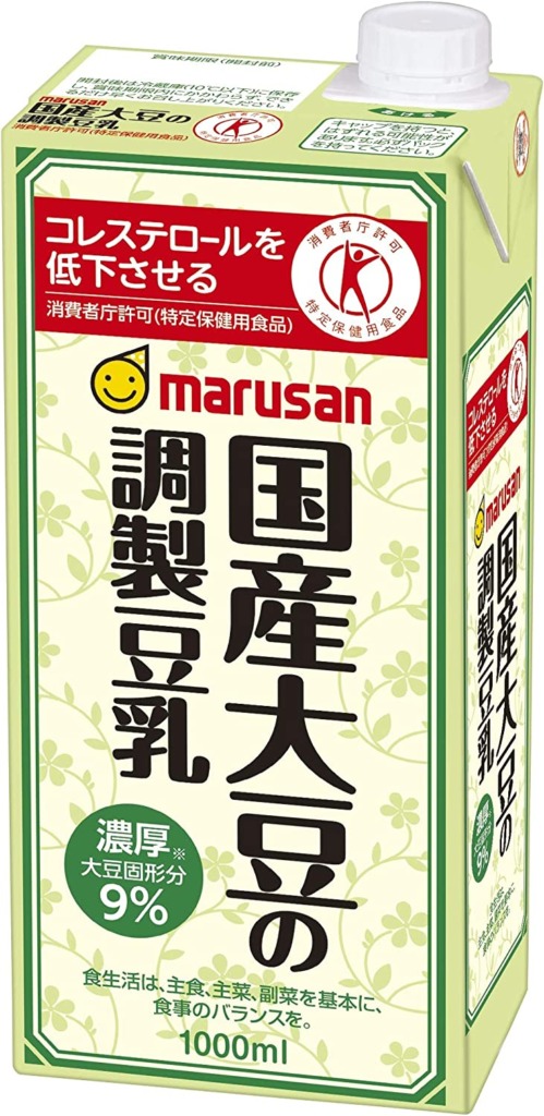 コレステロールを低下させる消費者庁許可（特定保健用食品）marusan　国産大豆の調製豆乳　濃厚大豆固形分9％